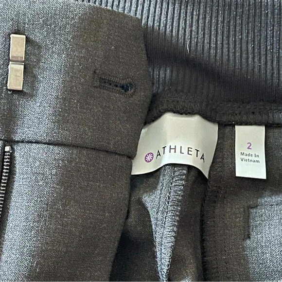 NWT Athleta Work It City Black Zippered Pants - Picture 4 of 9